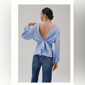 Anthropologie Reverse Button Shirt